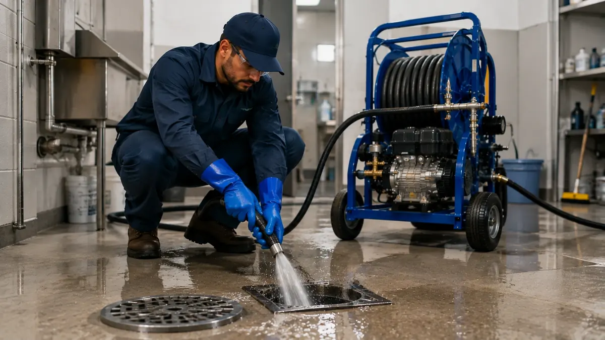 Floor Drain Hydro Jet Cleaning in San Ardo
