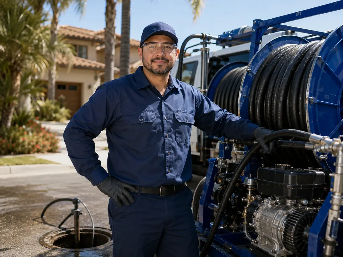 Hydro jet sewer cleaning in San Ardo