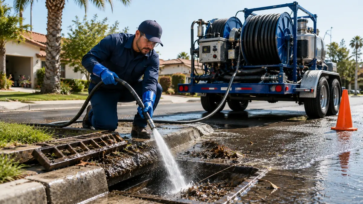 Storm Drain Hydro Jet Cleaning in San Ardo