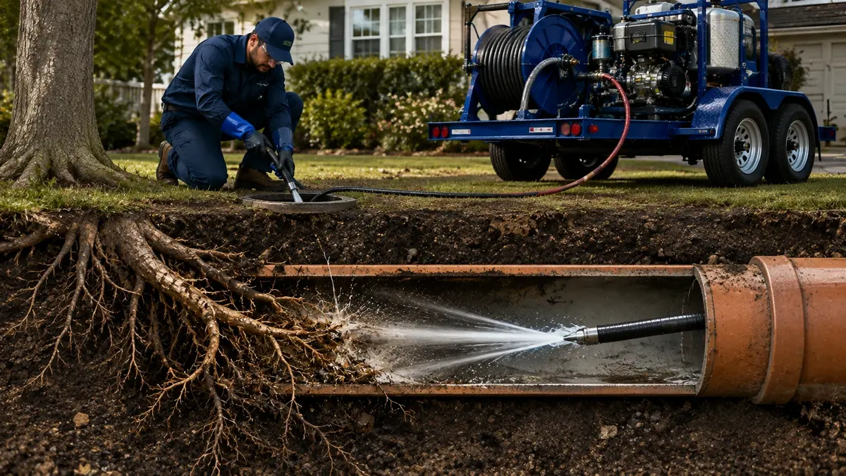 Tree Root Removal with Hydro Jetting in San Ardo
